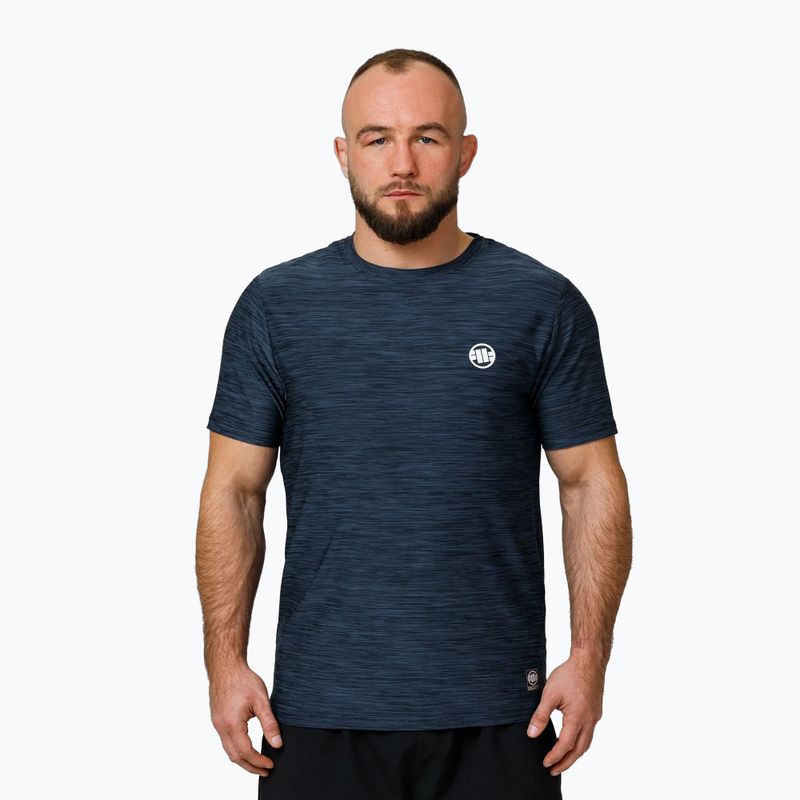 Men's Pitbull Small Logo Casual Sport T-shirt navy melange