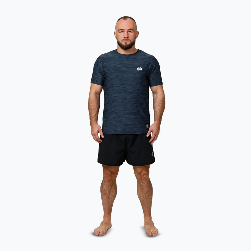 Men's Pitbull Small Logo Casual Sport T-shirt navy melange 2