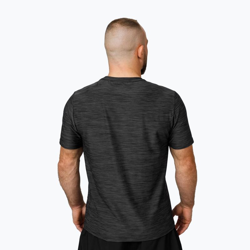 Men's Pitbull Small Logo Casual Sport black melange t-shirt 3