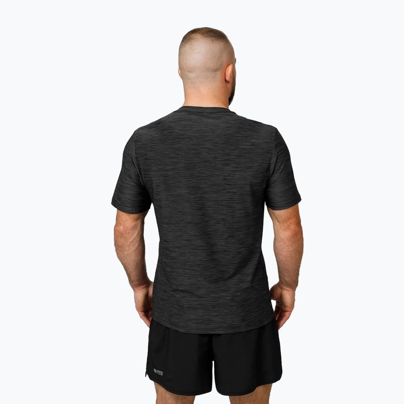 Pitbull Hilltop Casual Sport black melange men's t-shirt 3