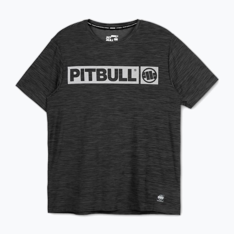 Pitbull Hilltop Casual Sport black melange men's t-shirt 4
