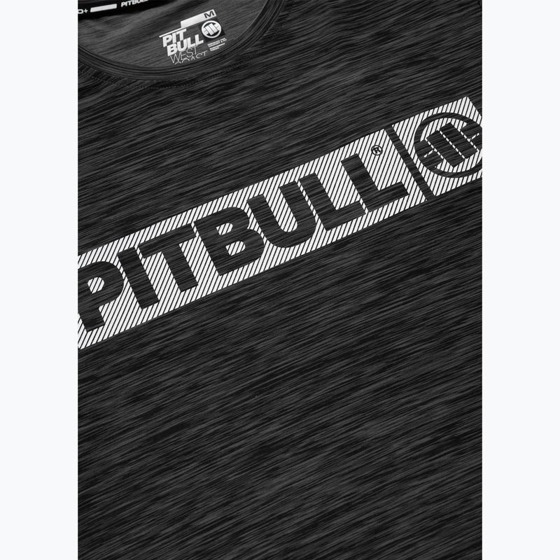 Pitbull Hilltop Casual Sport black melange men's t-shirt 7