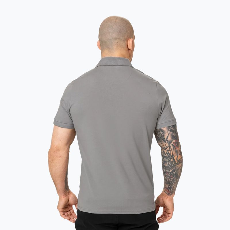 Men's Pitbull Polo Jersey Small Logo grey 3