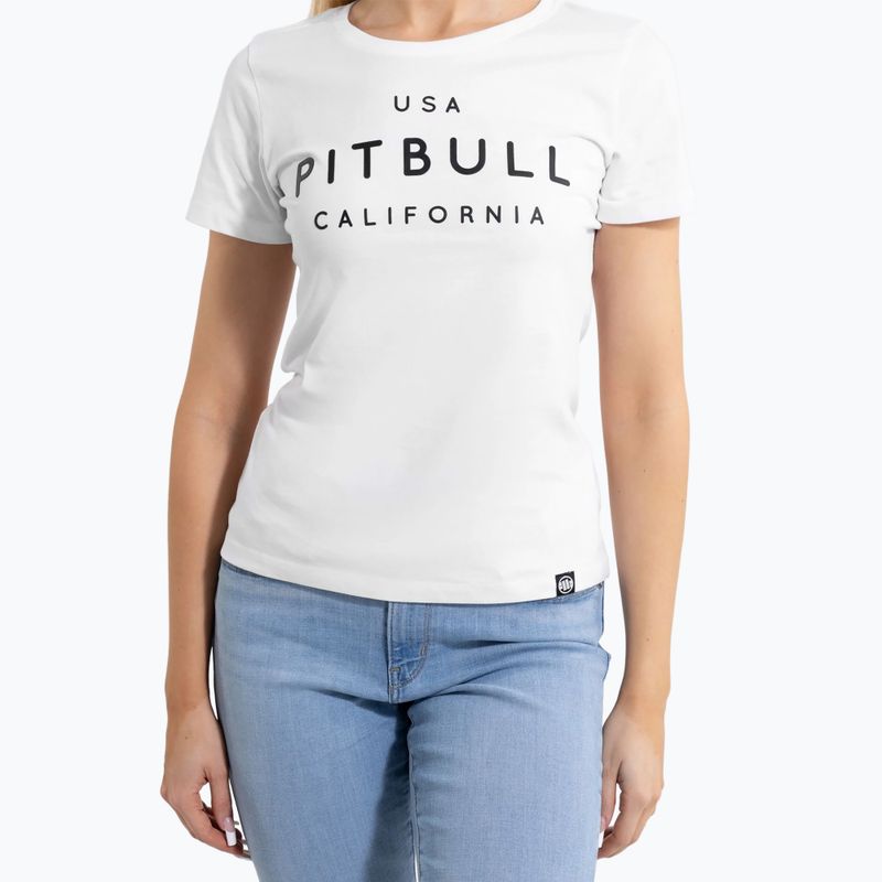 Women's T-shirt Pitbull Usa Cal white 4