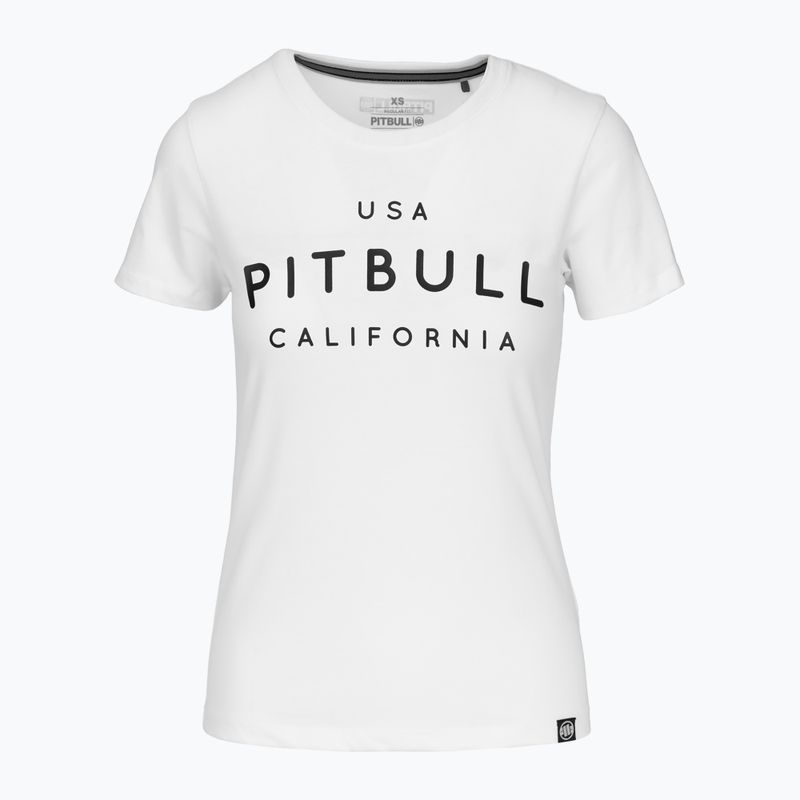 Women's T-shirt Pitbull Usa Cal white
