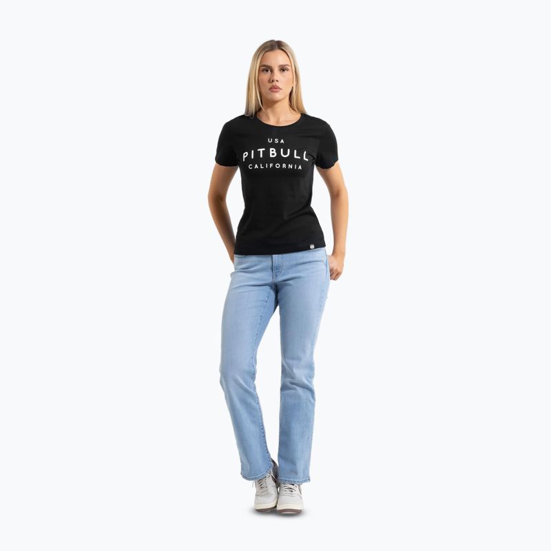 Women's T-shirt Pitbull Usa Cal black 2
