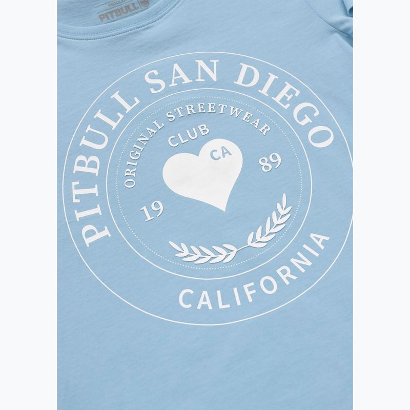 Women's T-shirt Pitbull Heartie light blue 4