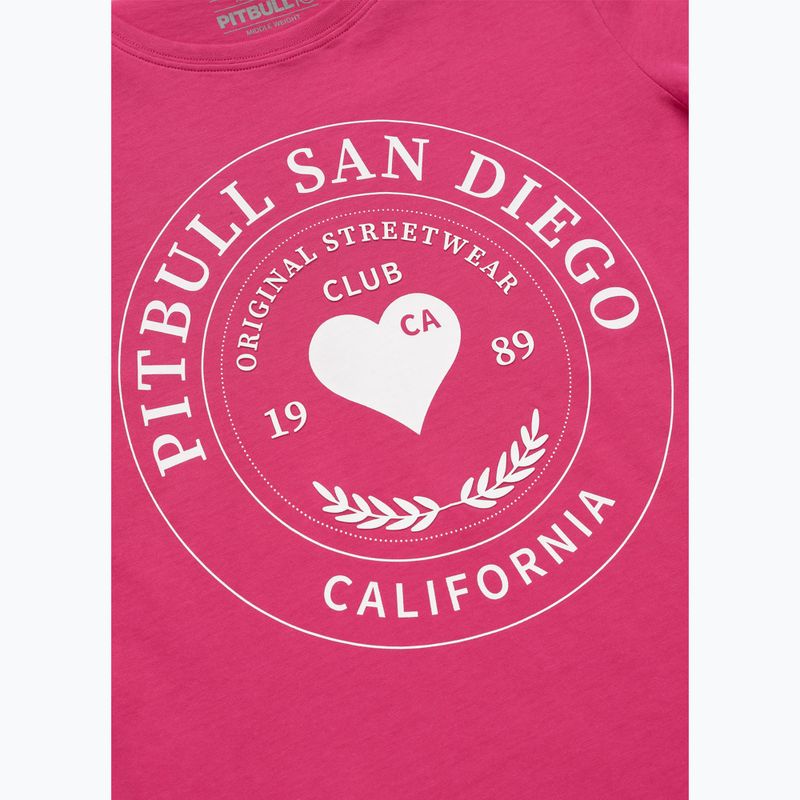Women's T-shirt Pitbull Heartie raspberry red 4