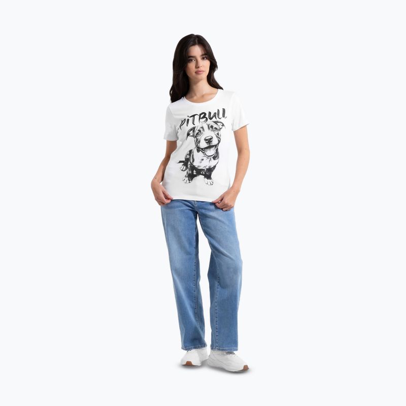Women's T-shirt Pitbull Puppy 2 white 2