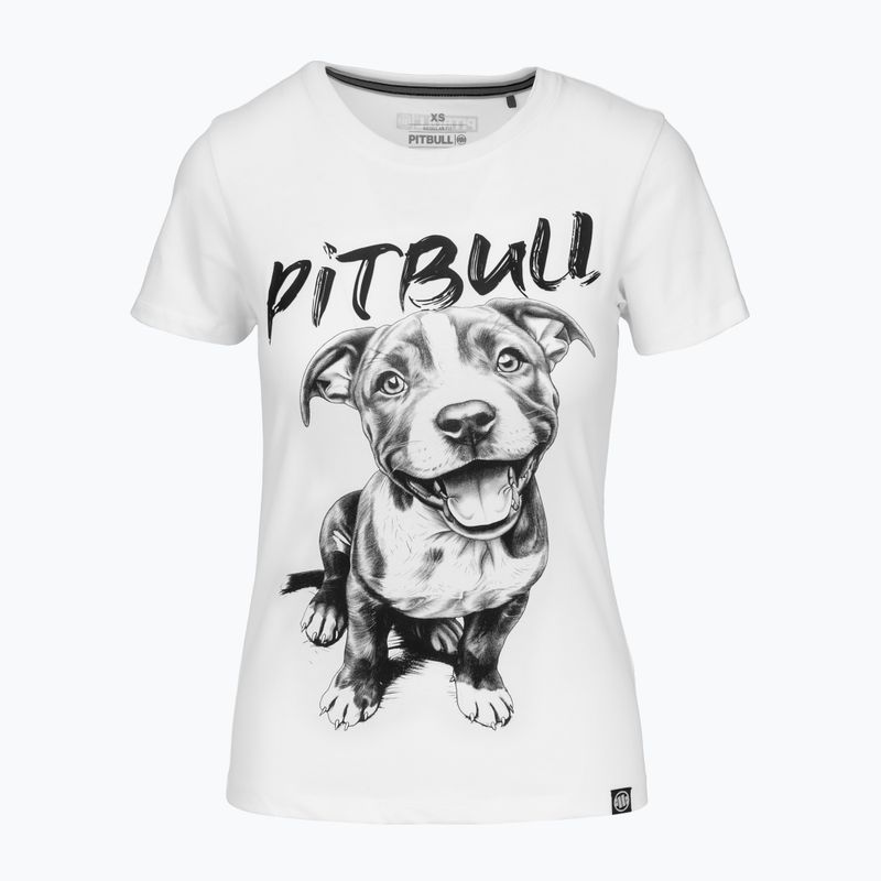 Women's T-shirt Pitbull Puppy 2 white