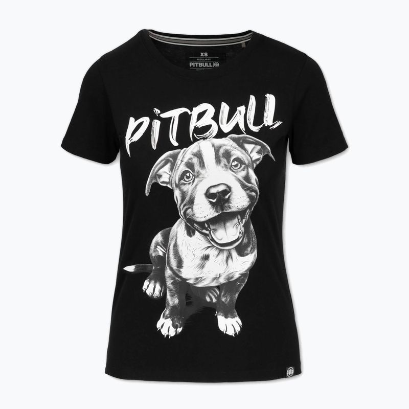 Women's T-shirt Pitbull Puppy 2 black