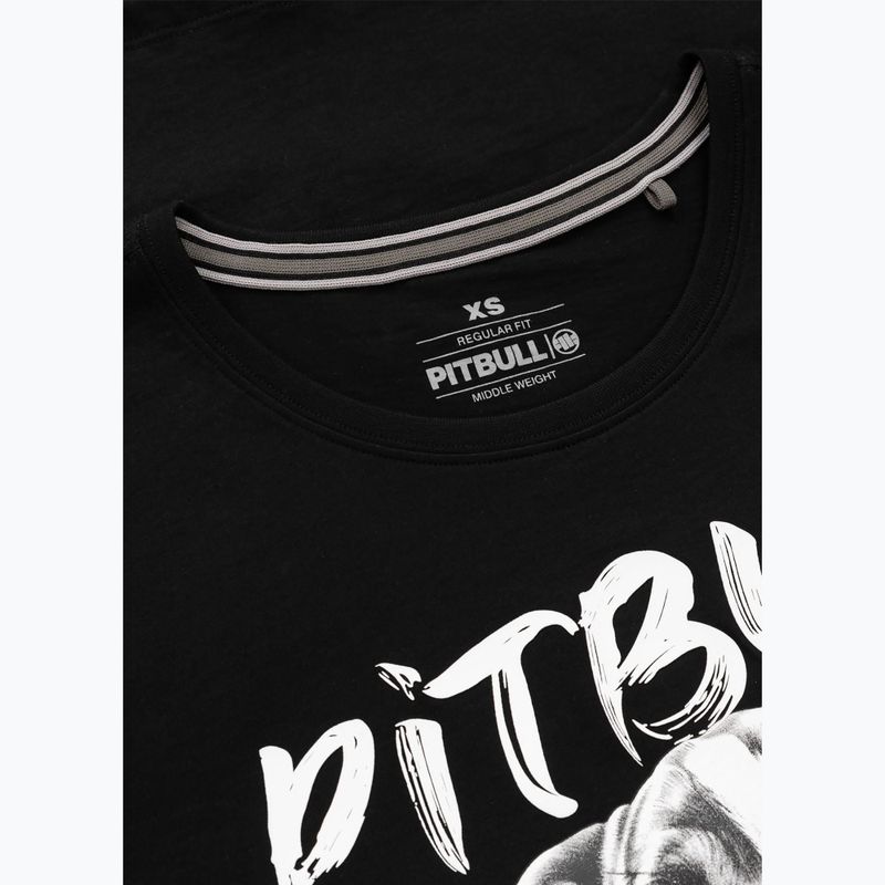Women's T-shirt Pitbull Puppy 2 black 3