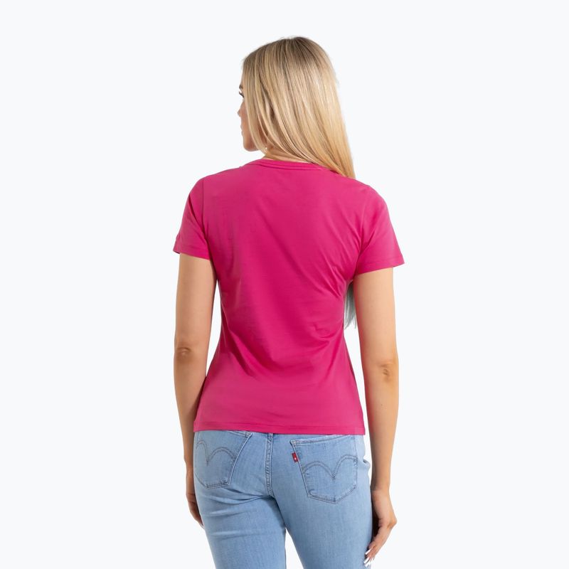 Pitbull Synglasses Dog raspberry gold women's t-shirt 3