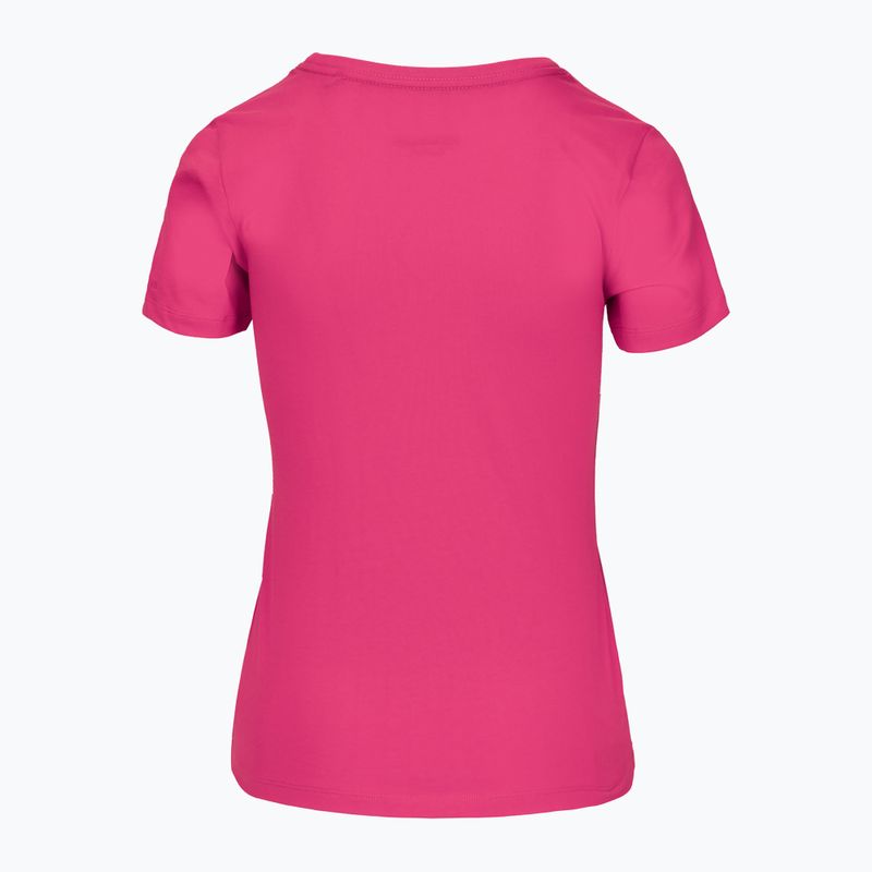 Pitbull Synglasses Dog raspberry gold women's t-shirt 2