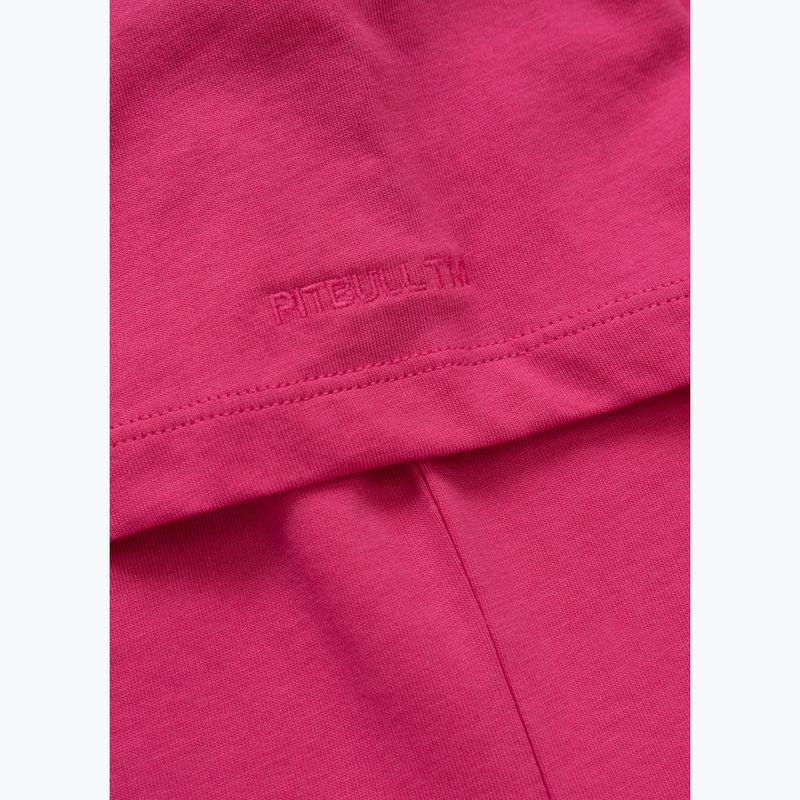Pitbull Synglasses Dog raspberry gold women's t-shirt 5