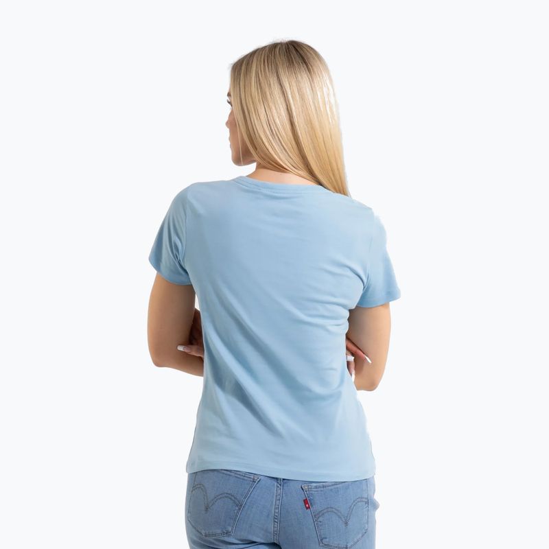 Women's T-shirt Pitbull Synglasses Dog light blue 3