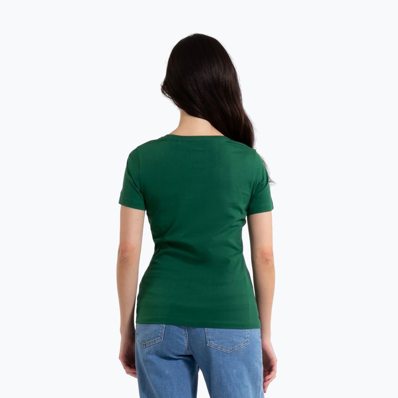 Women's T-shirt Pitbull Synglasses Dog leaf green 3