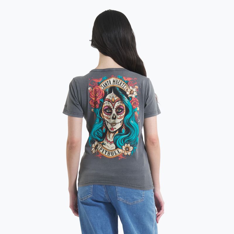 Women's T-shirt Pitbull Santa Muerte 25 graphite 2