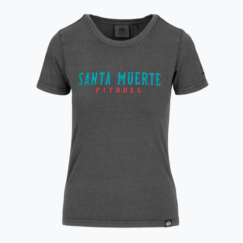 Women's T-shirt Pitbull Santa Muerte 25 graphite 7