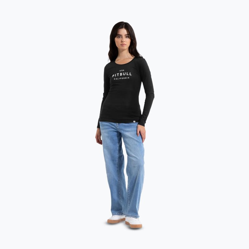 Women's longsleeve Pitbull Usa Cal Slim Fit black 2