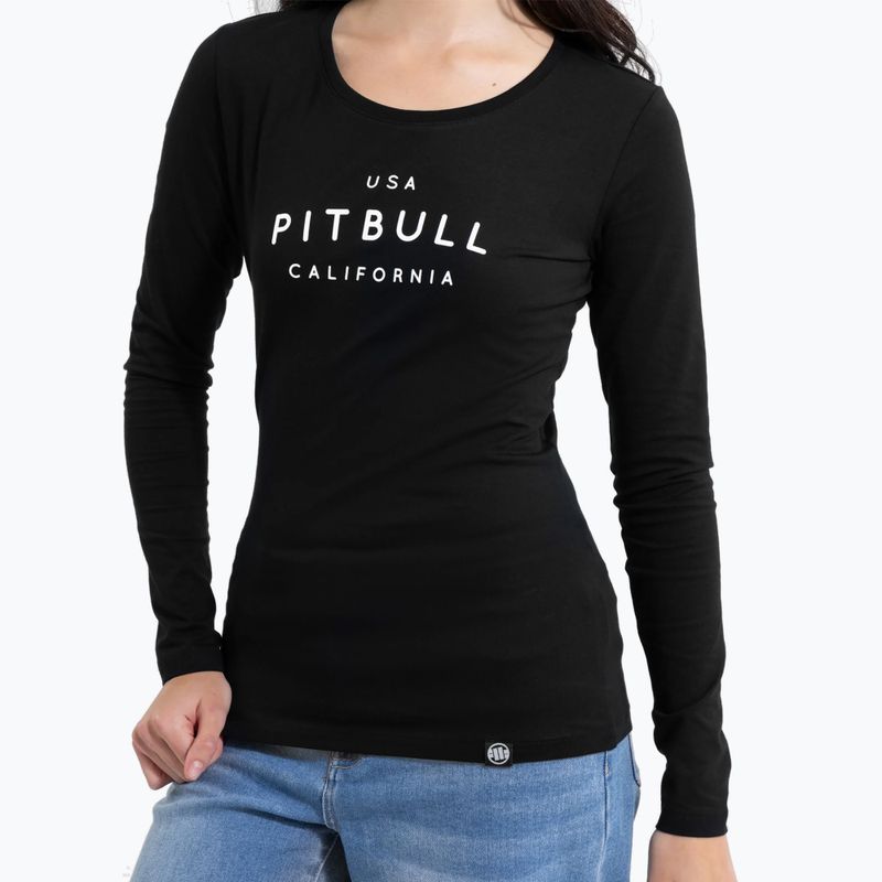 Women's longsleeve Pitbull Usa Cal Slim Fit black 4