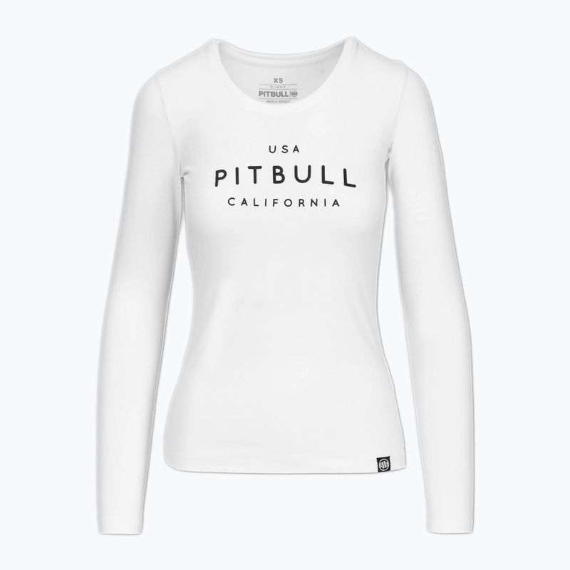 Women's longsleeve Pitbull Usa Cal Slim Fit white 6