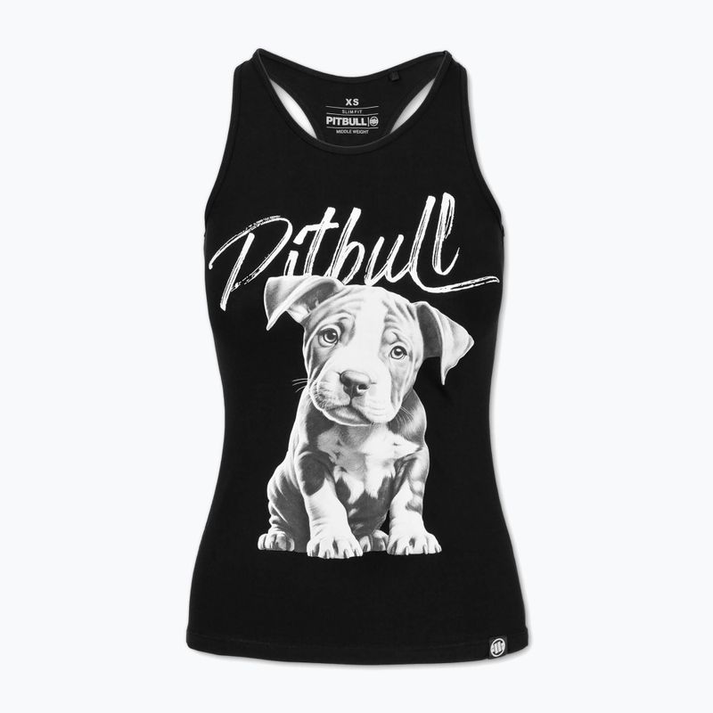 Women's tank top Pitbull Puppy black