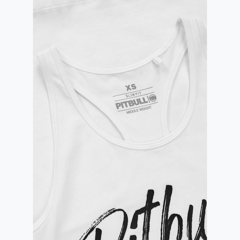 Women's tank top Pitbull Puppy white 3
