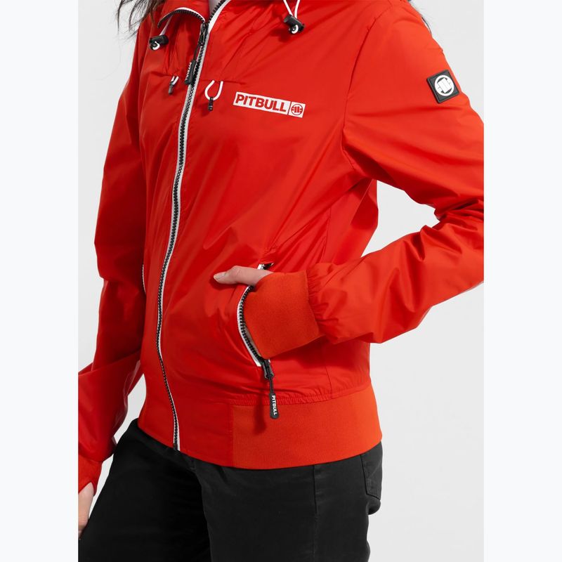 Pitbull women's jacket Aaricia Hilltop Hooded Nylon flame red 4