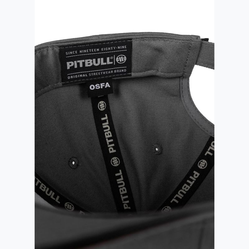 Pitbull Snapback ,,USA CAL" Classic Low Profile graphite baseball cap 6