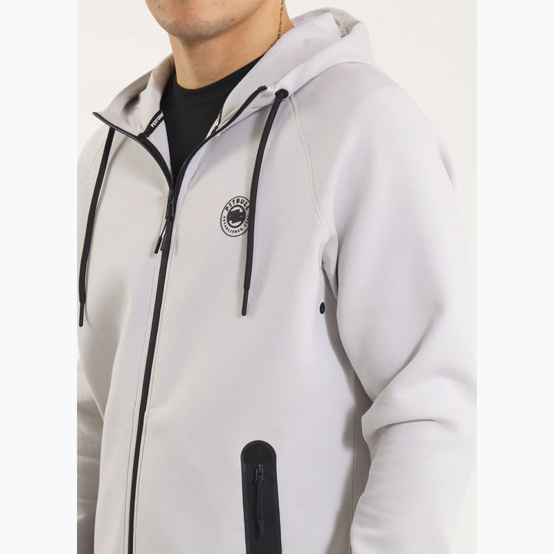 Men's sweatshirt Pitbull Dogwood Hooded Zip Sweatshirt white/blue 4
