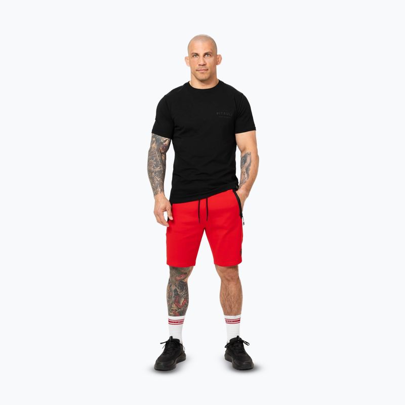 Pitbull Dogwood Sport fluo/red men's shorts 2