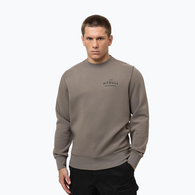 Men's sweatshirt Pitbull Sampson Crewneck Sweatshirt taupe