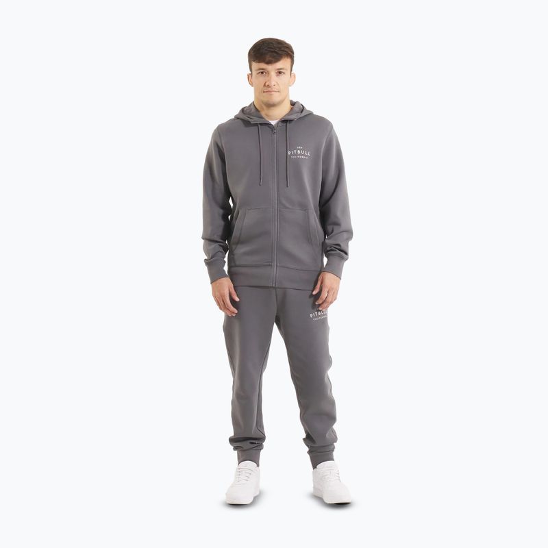 Men's sweatshirt Pitbull Sampson Hooded Zip Sweatshirt graphite 2
