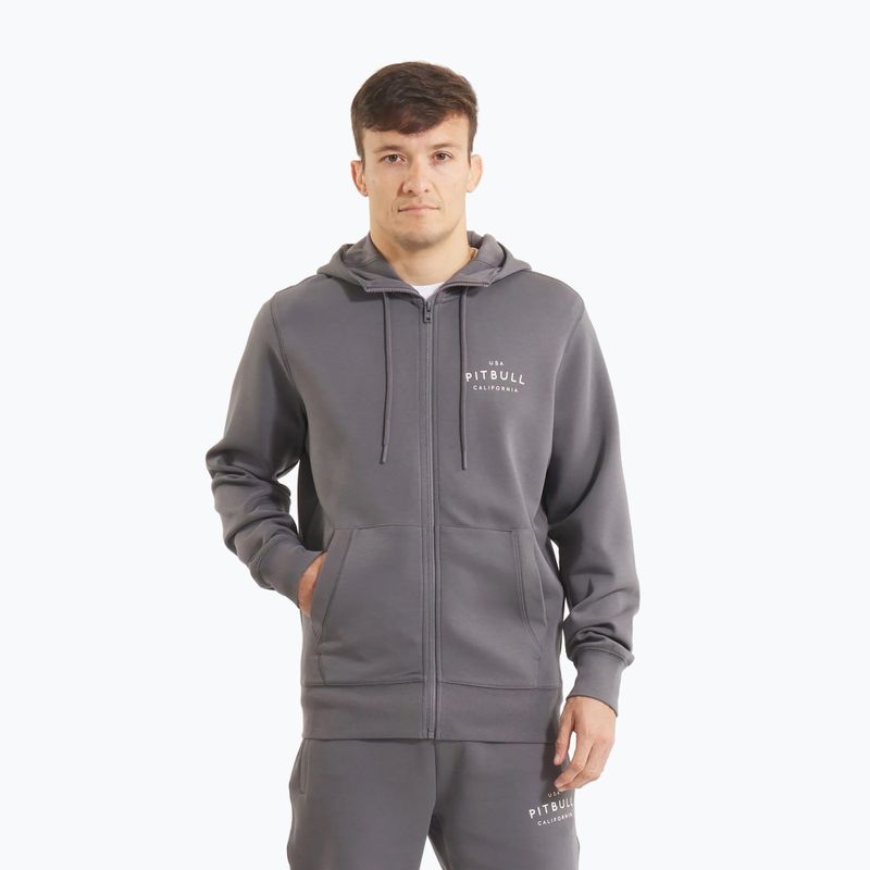 Men's sweatshirt Pitbull Sampson Hooded Zip Sweatshirt graphite 4