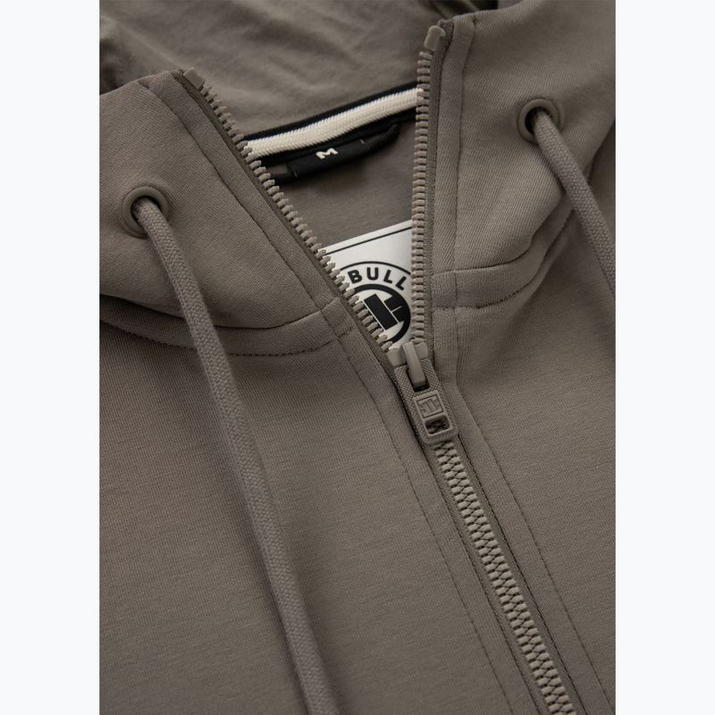 Men's sweatshirt Pitbull Sampson Hooded Zip Sweatshirt taupe 9