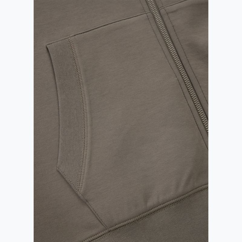 Men's sweatshirt Pitbull Sampson Hooded Zip Sweatshirt taupe 12