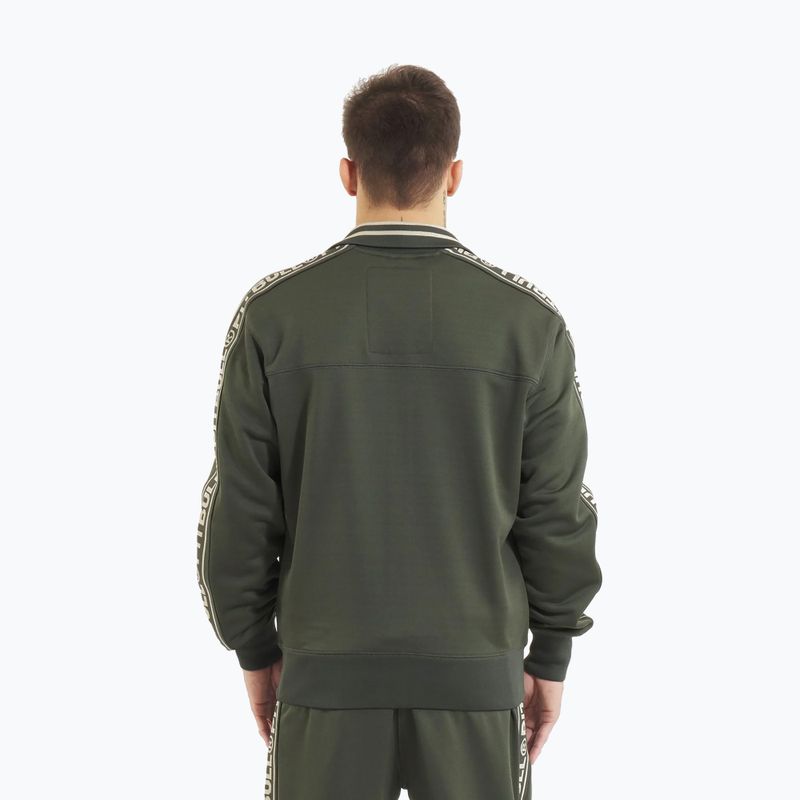 Men's sweatshirt Pitbull Trackjacket Tape Logo Terry Group old green 3