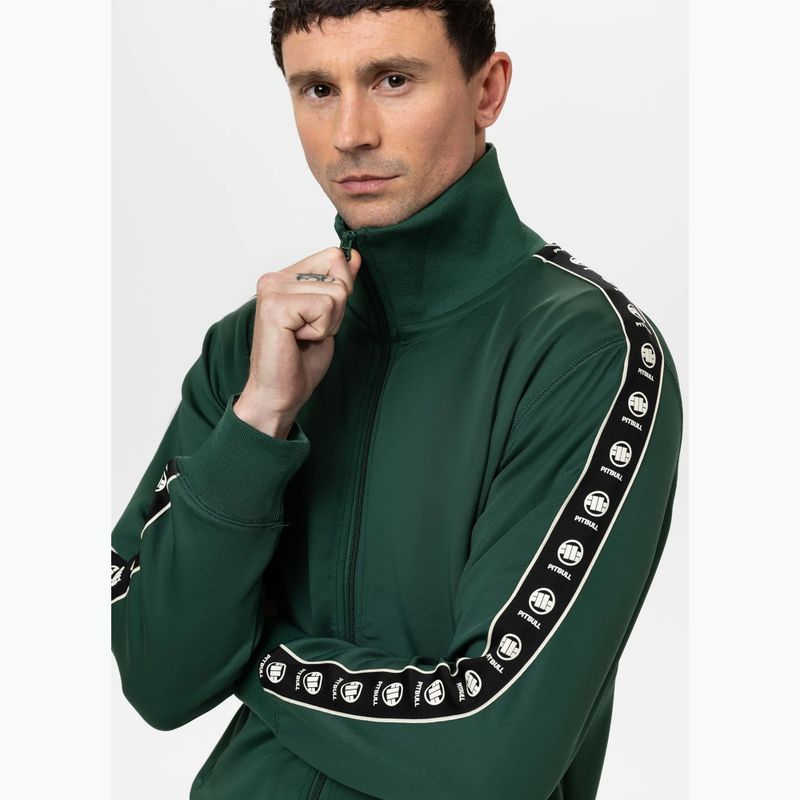 Men's sweatshirt Pitbull Track Jacket Powers bottle green 6
