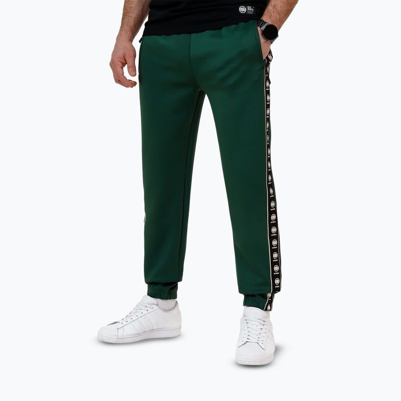Men's trousers Pitbull Track Pants Powers bottle green 3