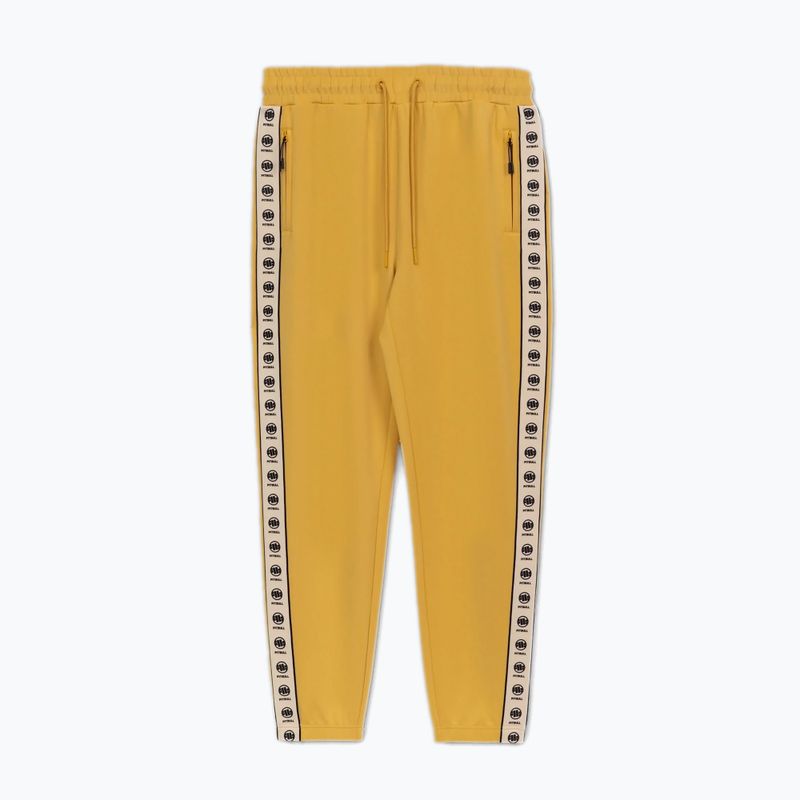 Men's trousers Pitbull Track Pants Powers pale yellow 5