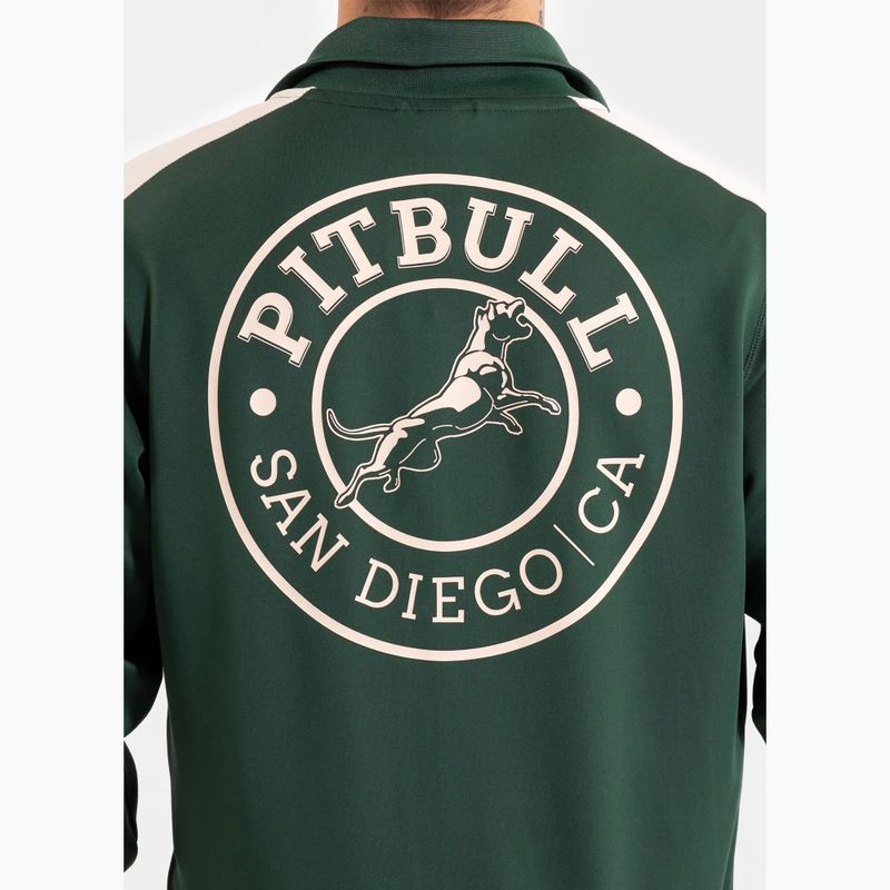 Men's sweatshirt Pitbull Track Jacket San Diego bottle green 5