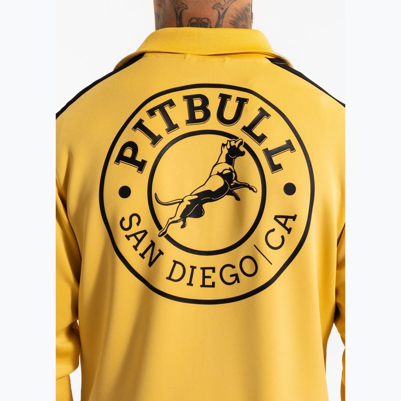 Men's sweatshirt Pitbull Track Jacket San Diego pale yellow 4