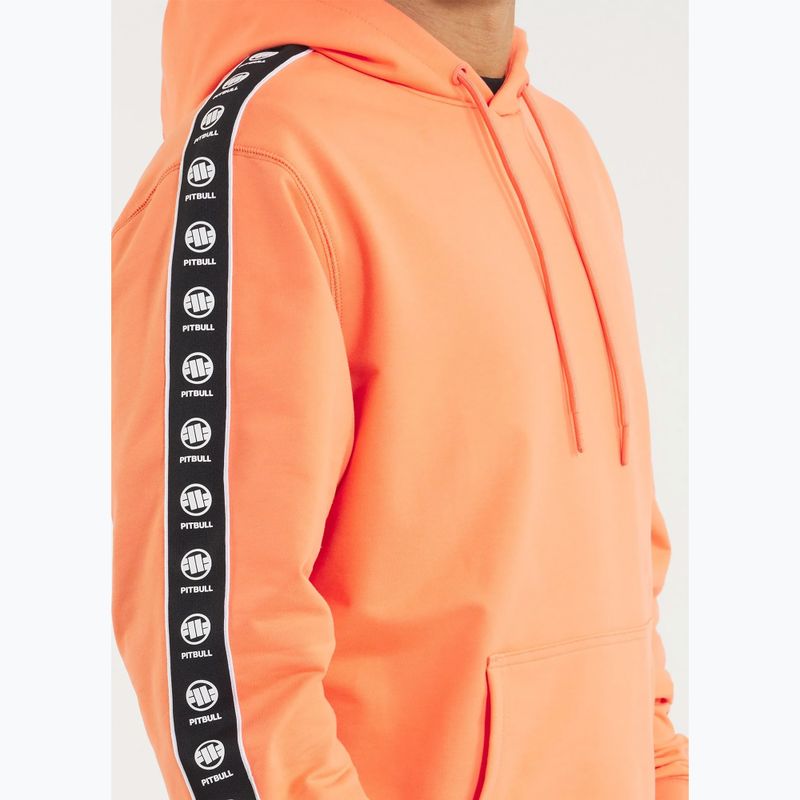 Men's sweatshirt Pitbull Tape Nugget Hooded Sweatshirt bright salmon 4