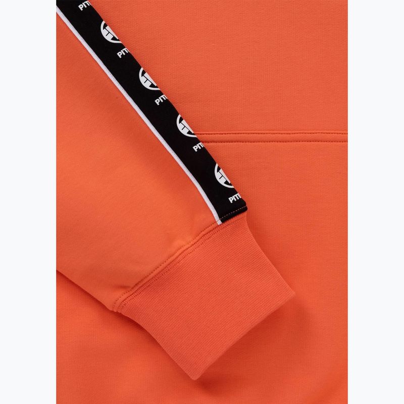 Men's sweatshirt Pitbull Tape Nugget Hooded Sweatshirt bright salmon 10