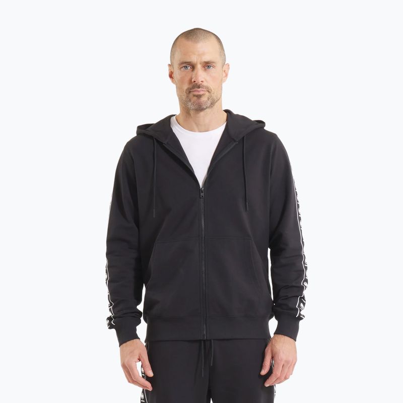Men's sweatshirt Pitbull Tape Nugget Hooded Zip Sweatshirt black
