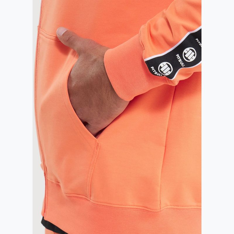 Men's sweatshirt Pitbull Tape Nugget Hooded Zip Sweatshirt bright salmon 5