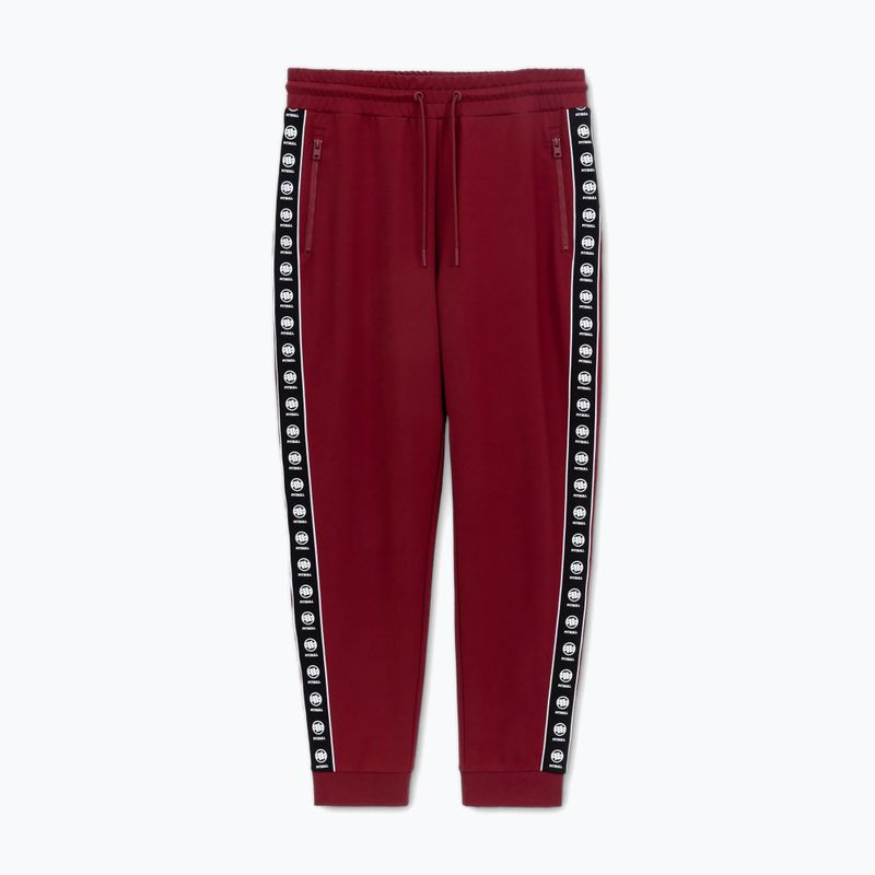 Men's trousers Pitbull Tape Nugget Jogging burgundy 5