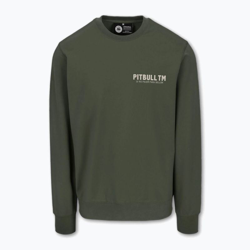 Men's sweatshirt Pitbull Para Bellum Crewneck Sweatshirt old green