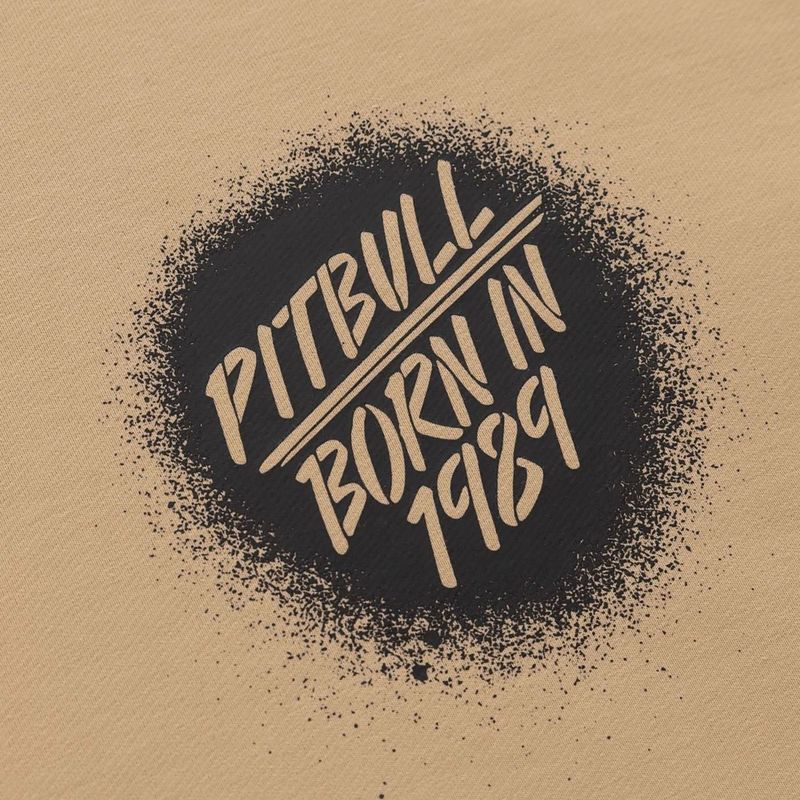 Men's Pitbull Graffitti Crewneck Sweatshirt pale sand 7